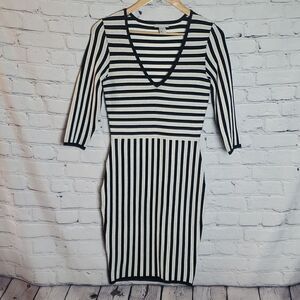 HM Black &White Stripped Dress